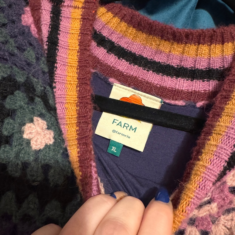 Farm Rio Mosaic Mini Patchwork Dress - Picture 8 of 10